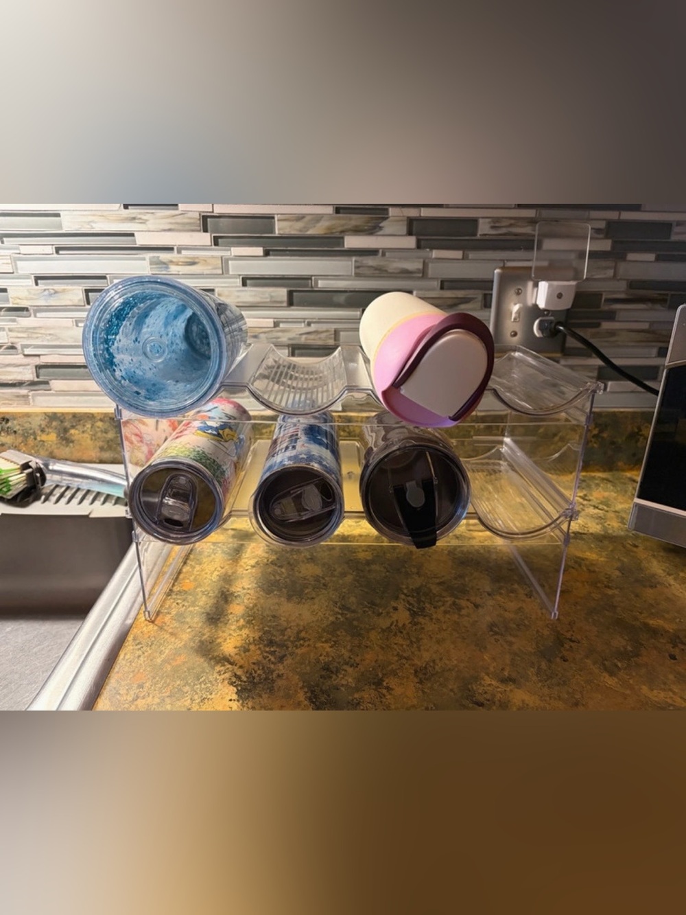 Water bottle/tumbler organizer